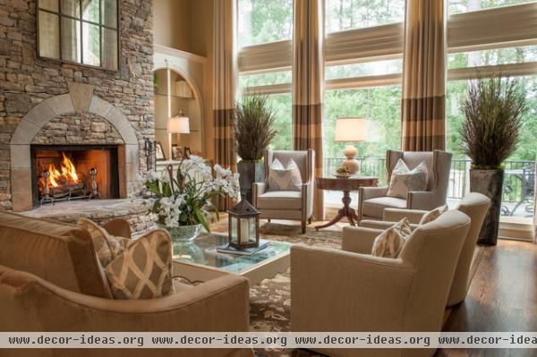 Alpharetta, GA Residence - traditional - living room - atlanta
