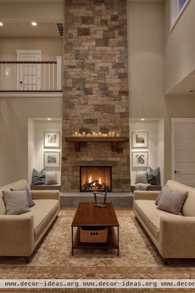 Woodinville Retreat - contemporary - living room - seattle