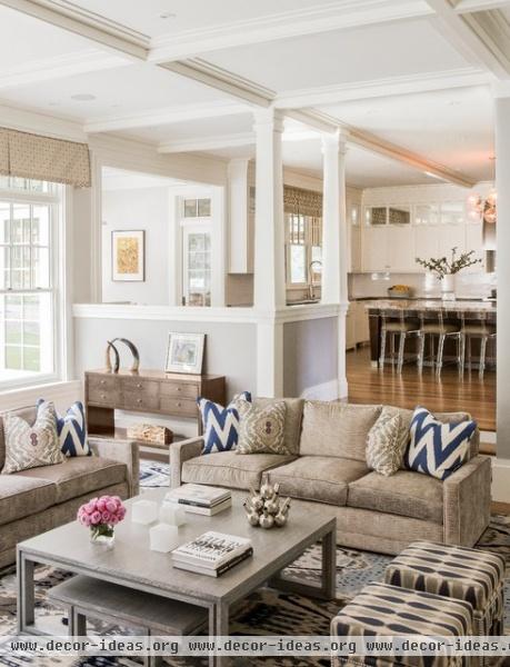 Valentine Street Residence - traditional - family room - boston