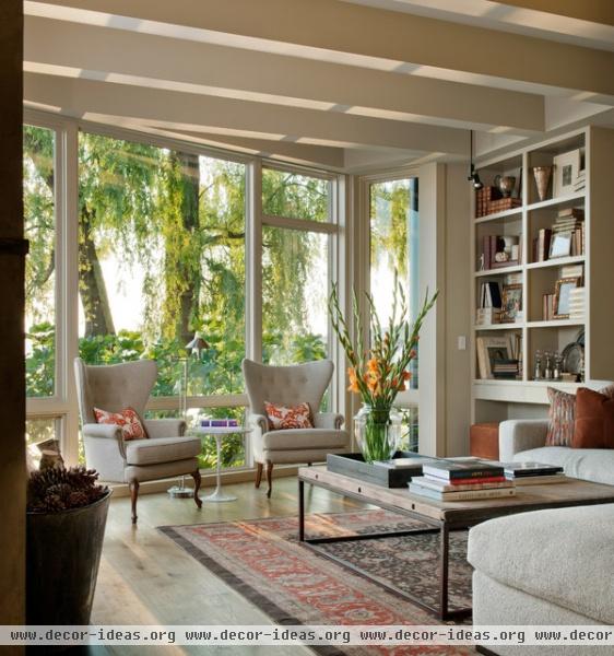 Lake Washington Residence - contemporary - living room - seattle