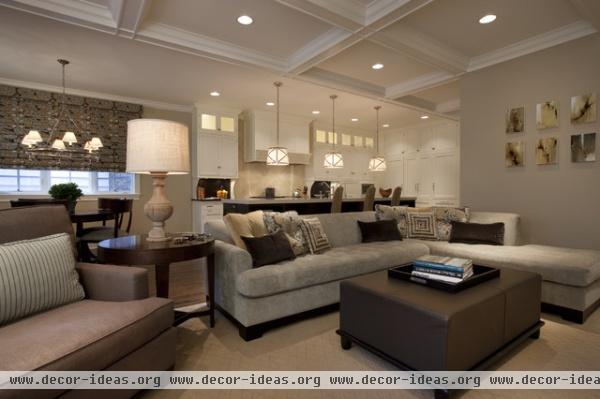 Seeley Family Room - traditional - family room - chicago