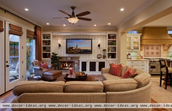 Mediterranean Haven - traditional - family room - orange county