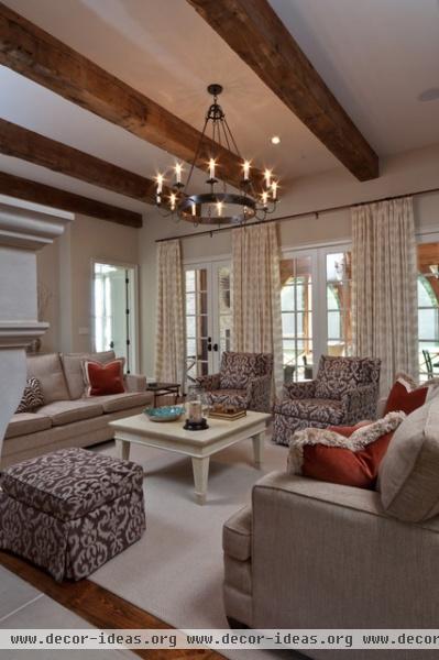 Shady Grove Family Room - traditional - family room - other metro