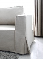 IKEA Manstad Sofa Bed Custom Linen Slipcovers - contemporary - living room - melbourne