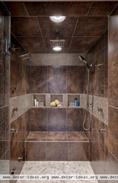 Transitional Master Bath - contemporary - bathroom - chicago