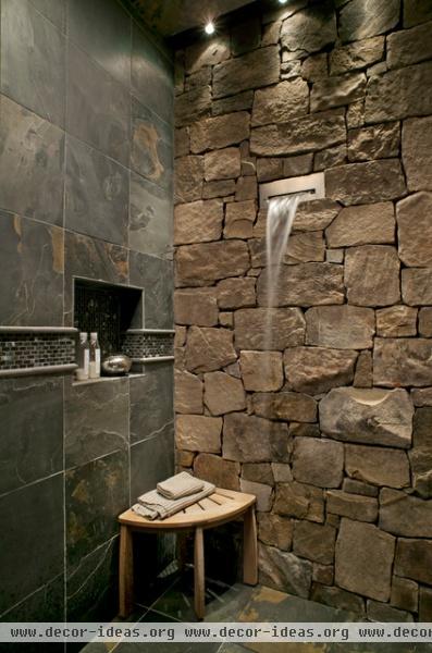 Classic Shake and Stone - traditional - bathroom - other metro