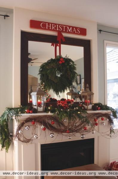 Our Living Room Mantel - Christmas 2010... - contemporary - living room - seattle