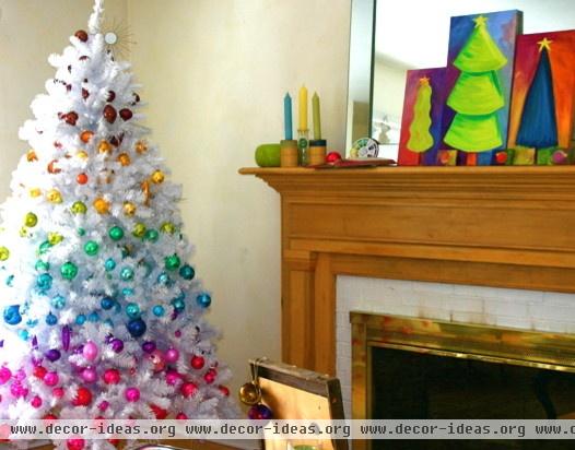 Chromatic Christmas - eclectic - family room - chicago