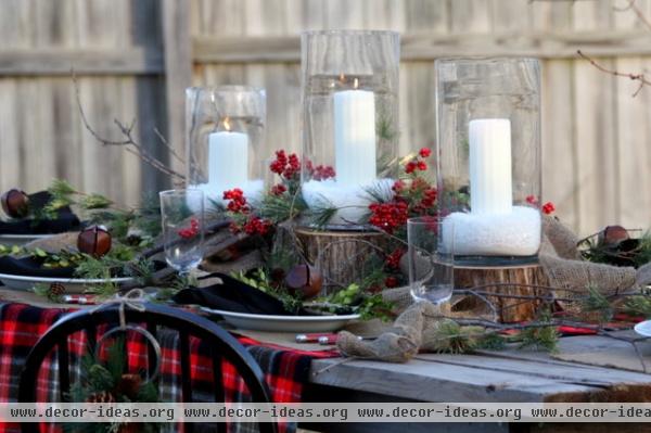 Winter Tablescape - traditional - dining room - kansas city