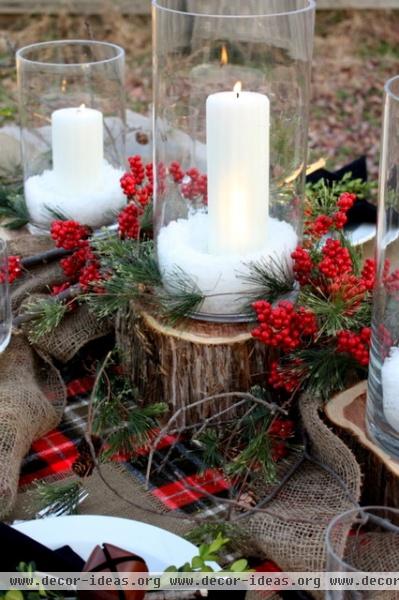 Winter Tablescape - traditional - dining room - kansas city