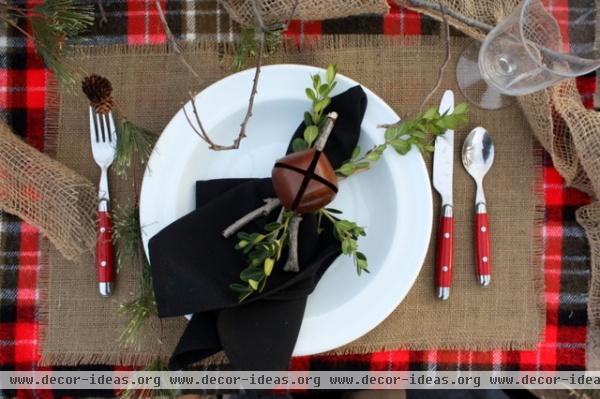 Winter Tablescape - traditional - dining room - kansas city