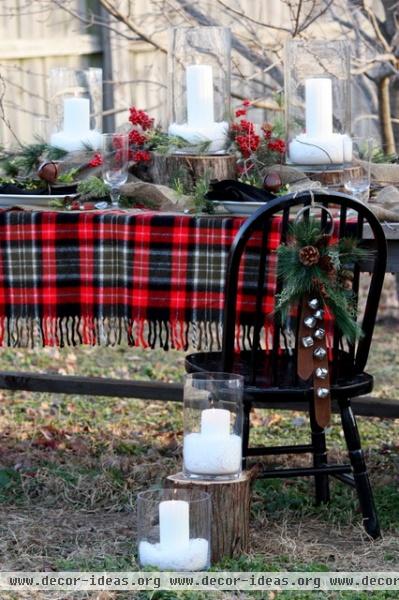 Winter Tablescape - traditional - dining room - kansas city