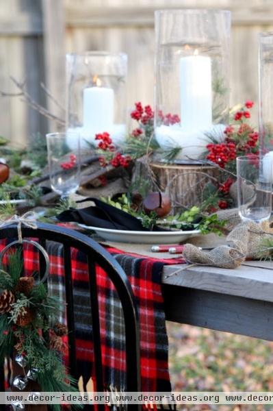 Christmas Tablescape - traditional - dining room - other metro