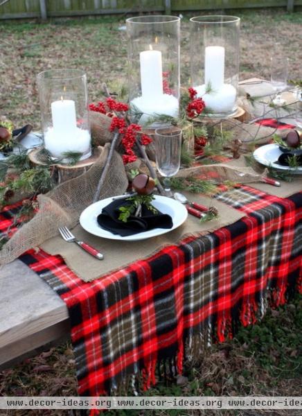 Winter Tablescape - traditional - dining room - kansas city