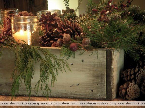 Dawn Mohrmann's Nature Inspired Mantel - traditional - family room - new york