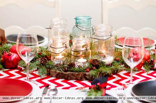 Winter Tablescape - eclectic - dining room - new york