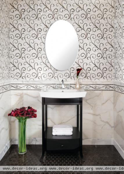 Lace Curve - eclectic - bathroom -