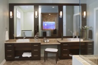 Espresso and Chrome - contemporary - bathroom - other metro