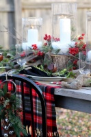 Christmas Tablescape - traditional - dining room - other metro