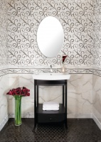 Lace Curve - eclectic - bathroom -