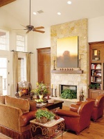 Family Room With Texas Flair