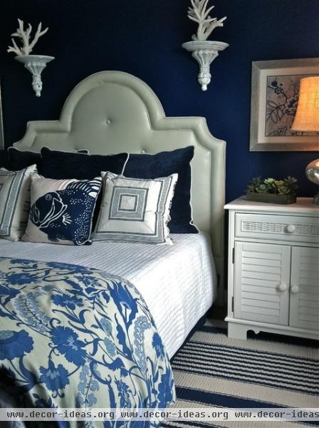 Blue Bedroom - eclectic - bedroom - dallas