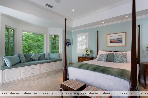 Soothing Master Bedroom and Bathroom - traditional - bedroom - atlanta