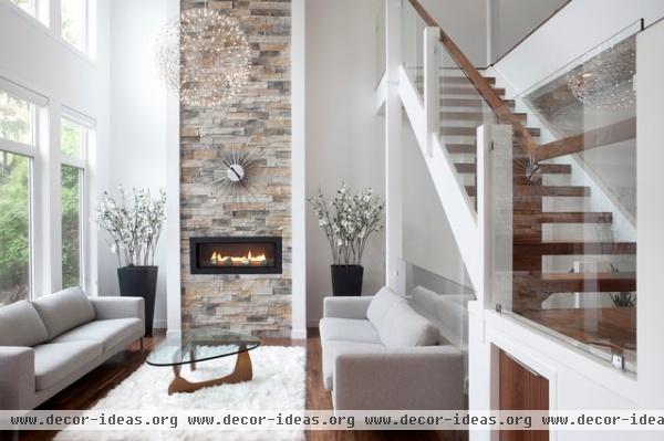 Rectangle - modern - living room - calgary