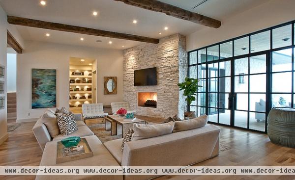 Cat Mountain Residence - modern - living room - austin