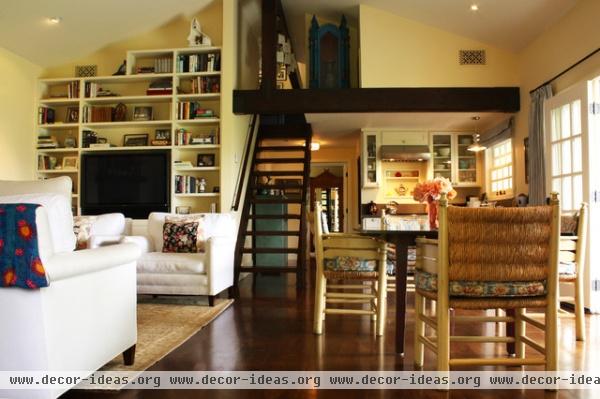 Ojai Guest House - traditional - living room - santa barbara
