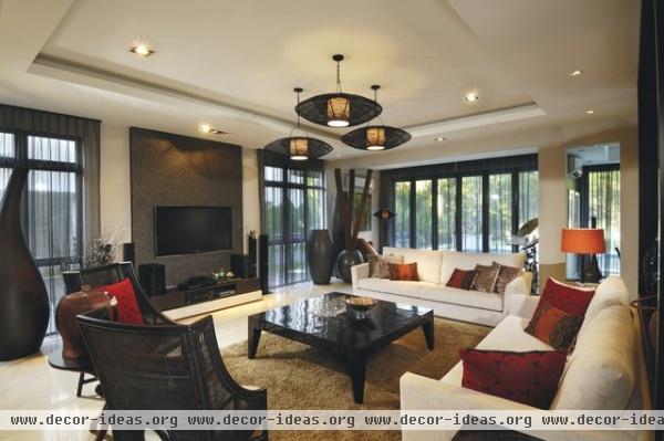 valencia residence, kuala lumpur by Allegro Design - tropical - living room - other metro