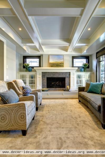 Architectural Elegance - traditional - family room - calgary