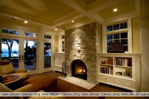 Robinson's Bay Residence - traditional - family room - minneapolis