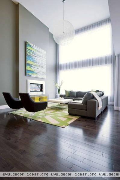 Panorama Residence - contemporary - living room - calgary