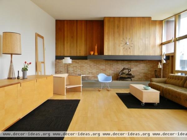 Rural Mid-Century Modern - modern - living room - seattle