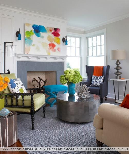 Rhode Island Beach House - eclectic - family room - boston