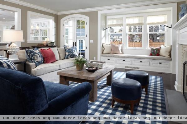 Georgian Style - traditional - family room - minneapolis