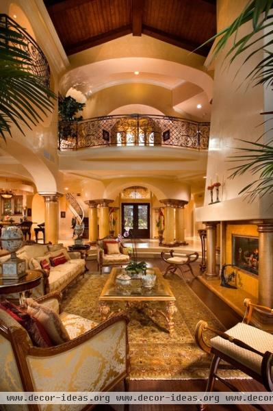 Doni Flanigan Interior Design Artist - mediterranean - living room - los angeles