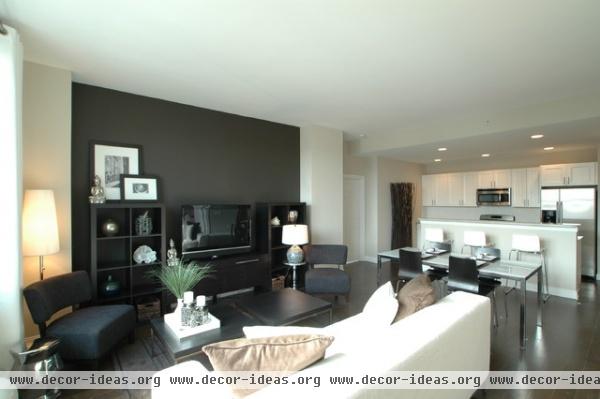 Grant Street West Model Home - contemporary - living room - sacramento
