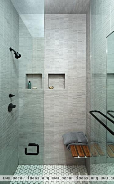 East Village Studio - modern - bathroom - new york