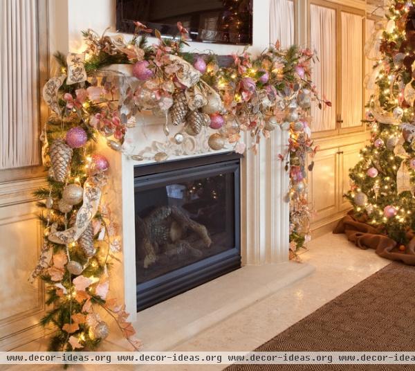 Christmas Interior - traditional - living room - houston