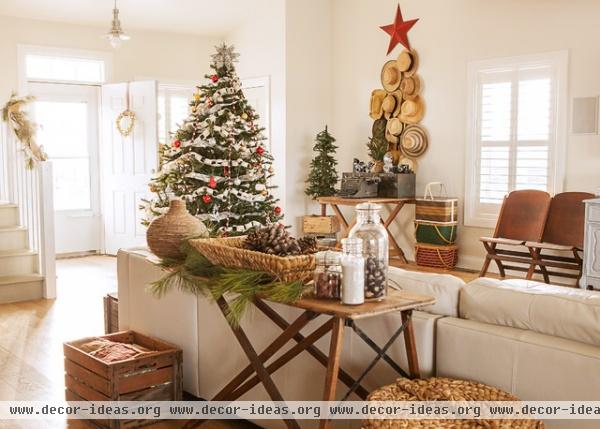 Holiday Decor - contemporary - family room - columbus