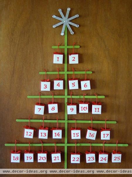 Christmas tree advent calendar - contemporary - family room - san francisco