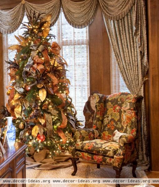 Christmas Interior - traditional - home office - houston