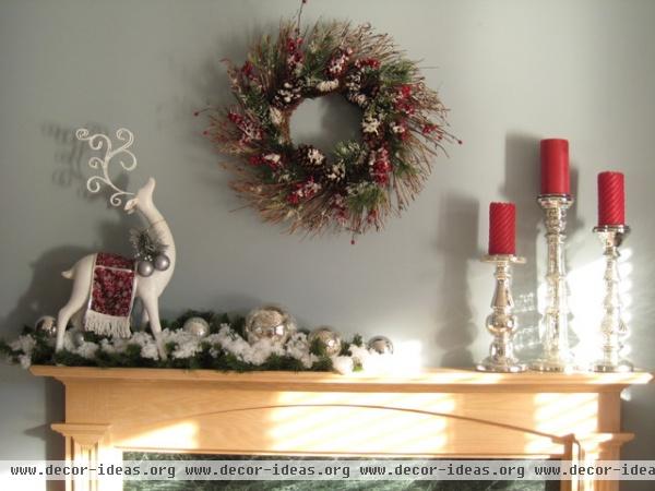 Christmas Mantel - contemporary - family room - toronto