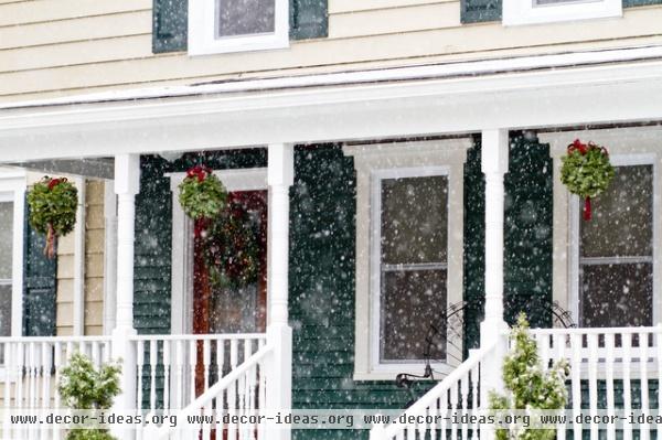 Millbrook, NY, Winter Decor - traditional - porch - new york