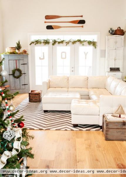 Holiday Decor - contemporary - family room - columbus