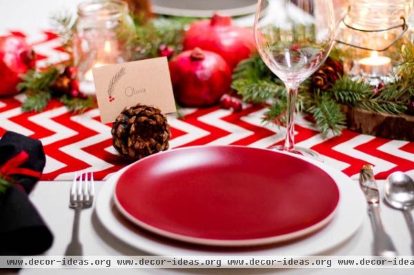 Winter Tablescape - eclectic - dining room - new york