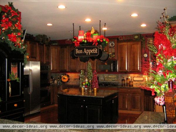 Christmas Kitchen Pot Rack - traditional - kitchen - dc metro