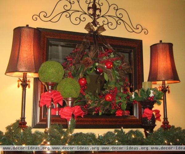 Christmas Mantle - traditional - dining room - dc metro